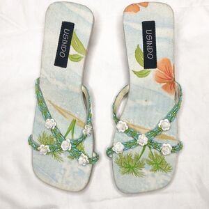 Usindo Palm Tree Sandals. Size 6.